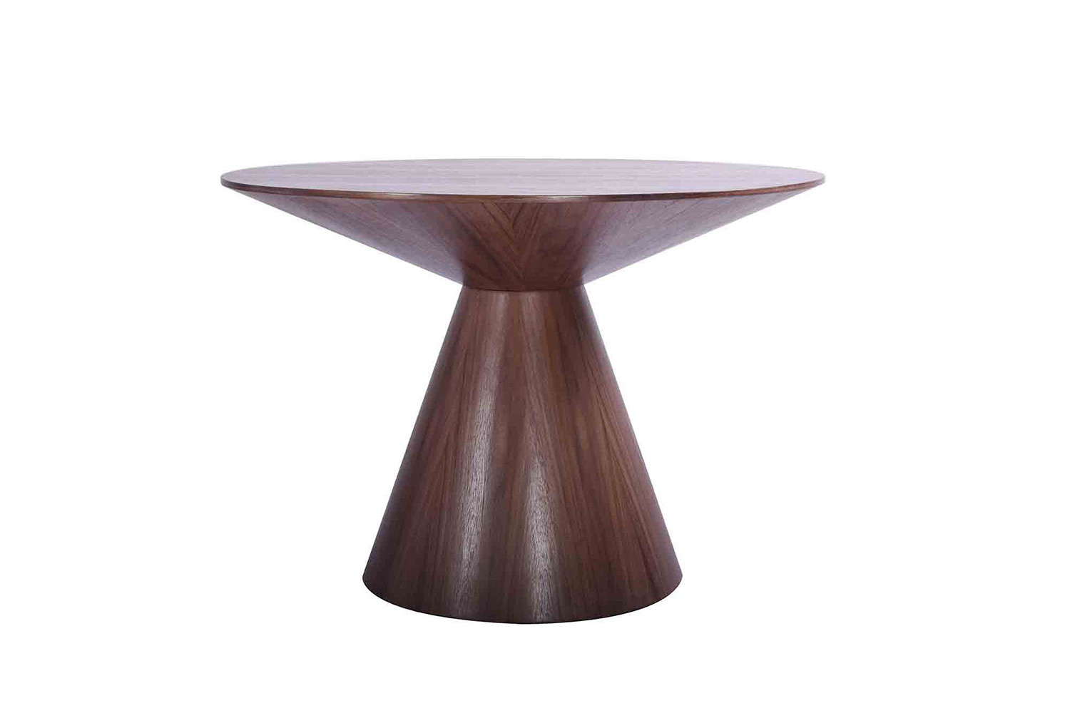 Whiteline Kira Round Dining Table - Walnut