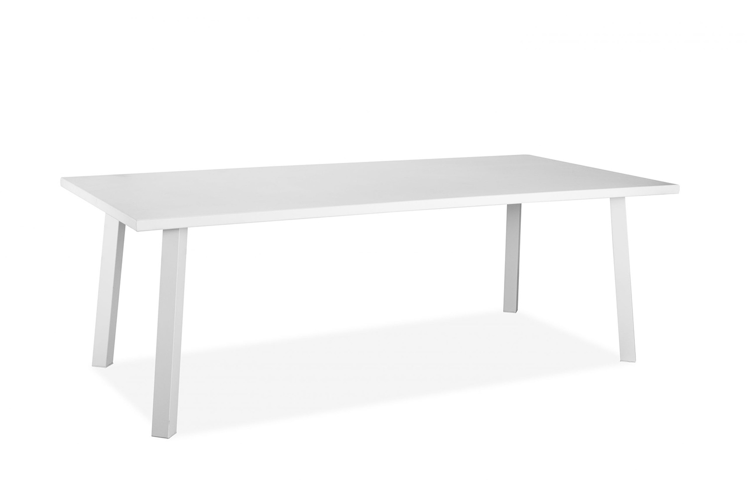 Whiteline - Rio Outdoor Rectangle Dining Table in White