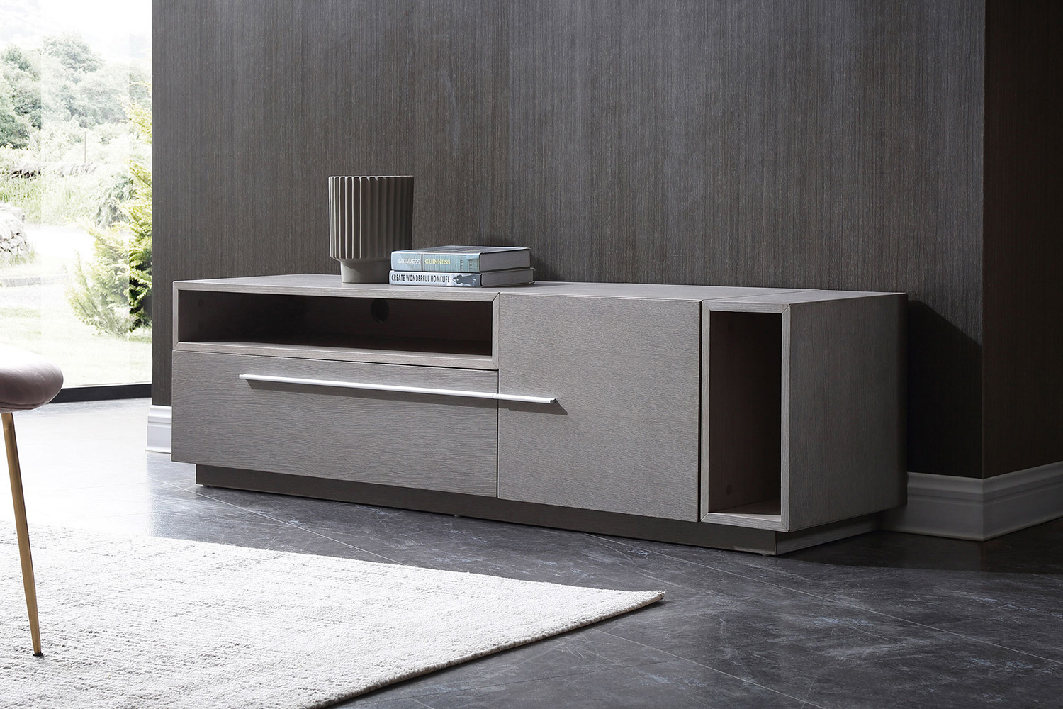 Whiteline - Esther TV Unit in Gray