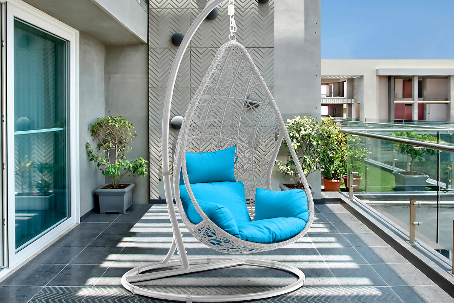 Whiteline - Bravo Outdoor Egg Chair