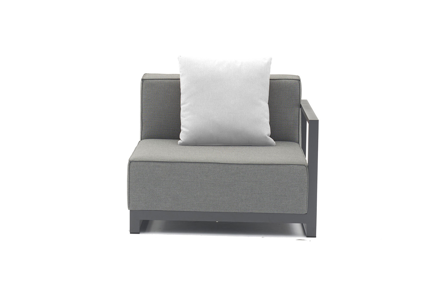 Whiteline Sensation Right Arm Chair - Gray