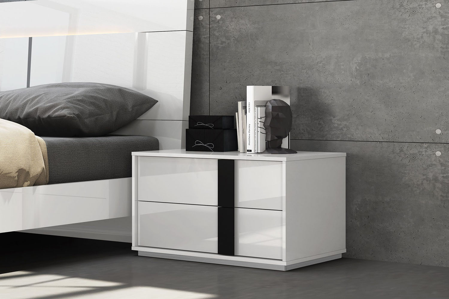 Whiteline - Kimberly Nightstand