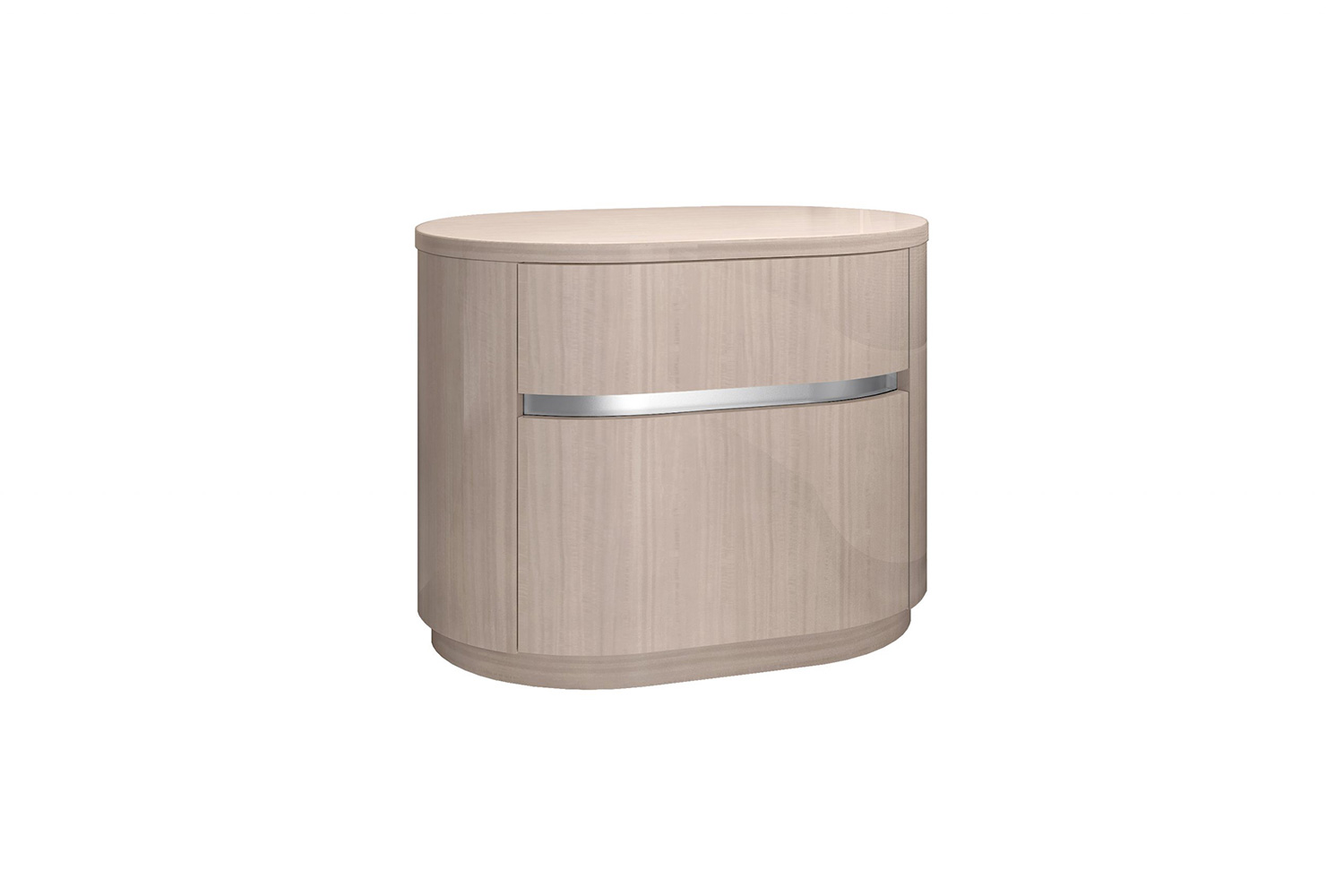 Whiteline - Waves Nightstand in Beige