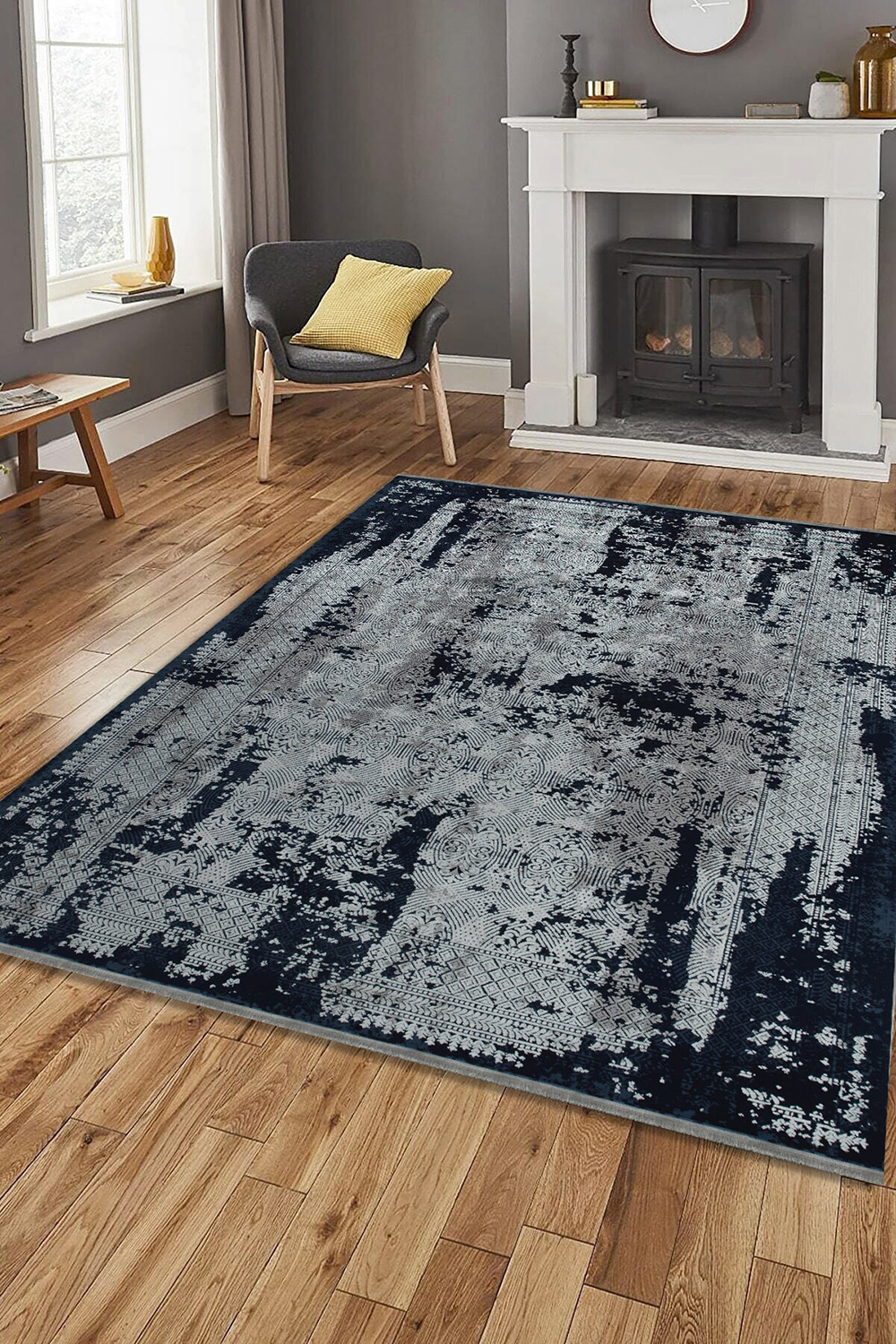 Whiteline Juliet Rug - Multicolor, W 65"