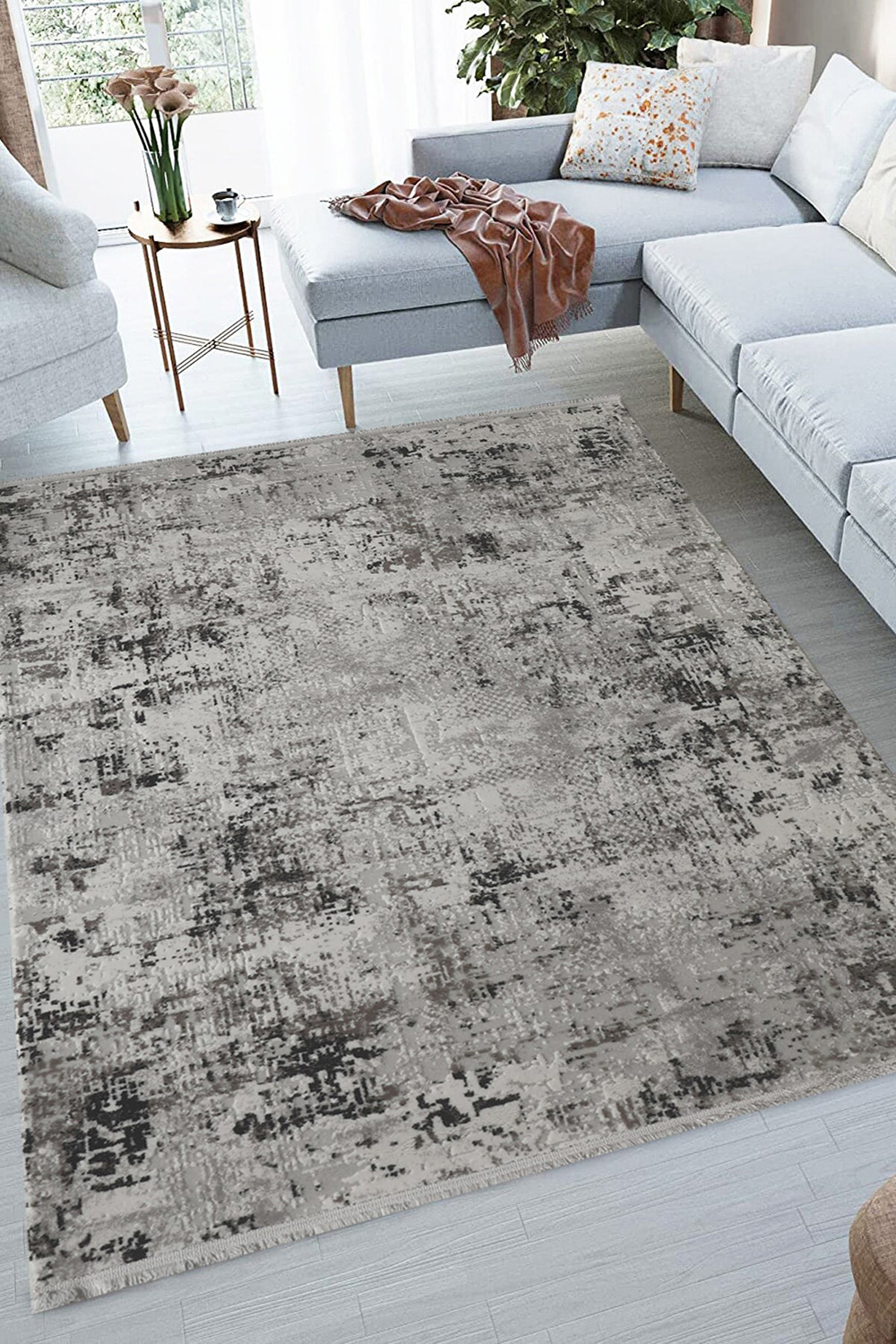 Whiteline Evita Rug - Multicolor, W 63"