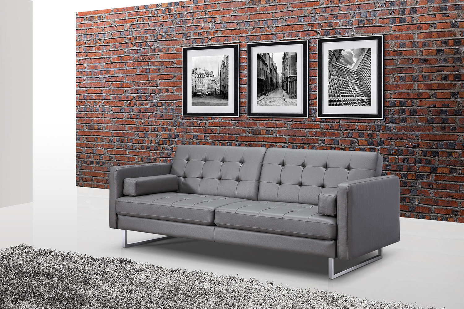 Whiteline Giovanni Sofa Bed - Gray