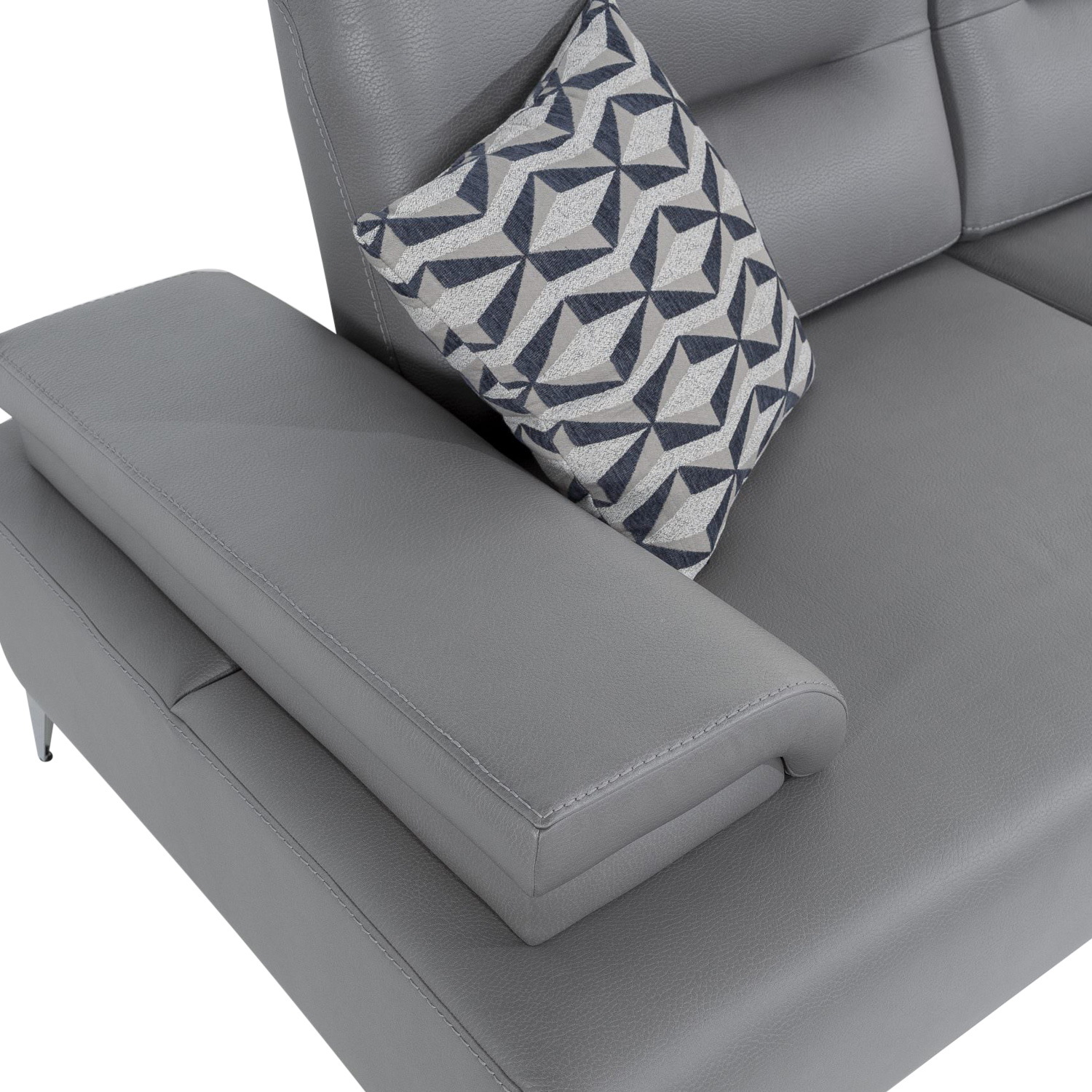 Whiteline - Ruslan Sectional in Light Gray