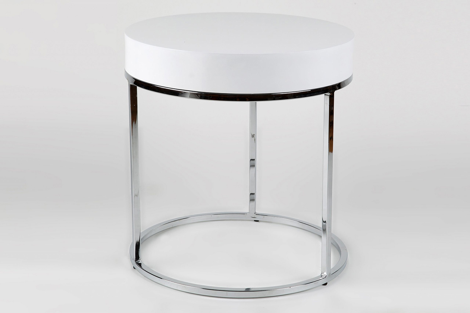 Whiteline Mog Side Table - White