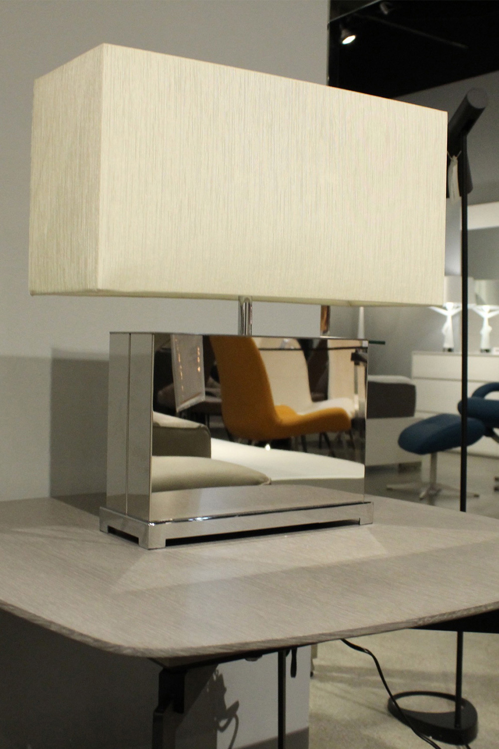 Whiteline - Payton Table Lamp in Silver