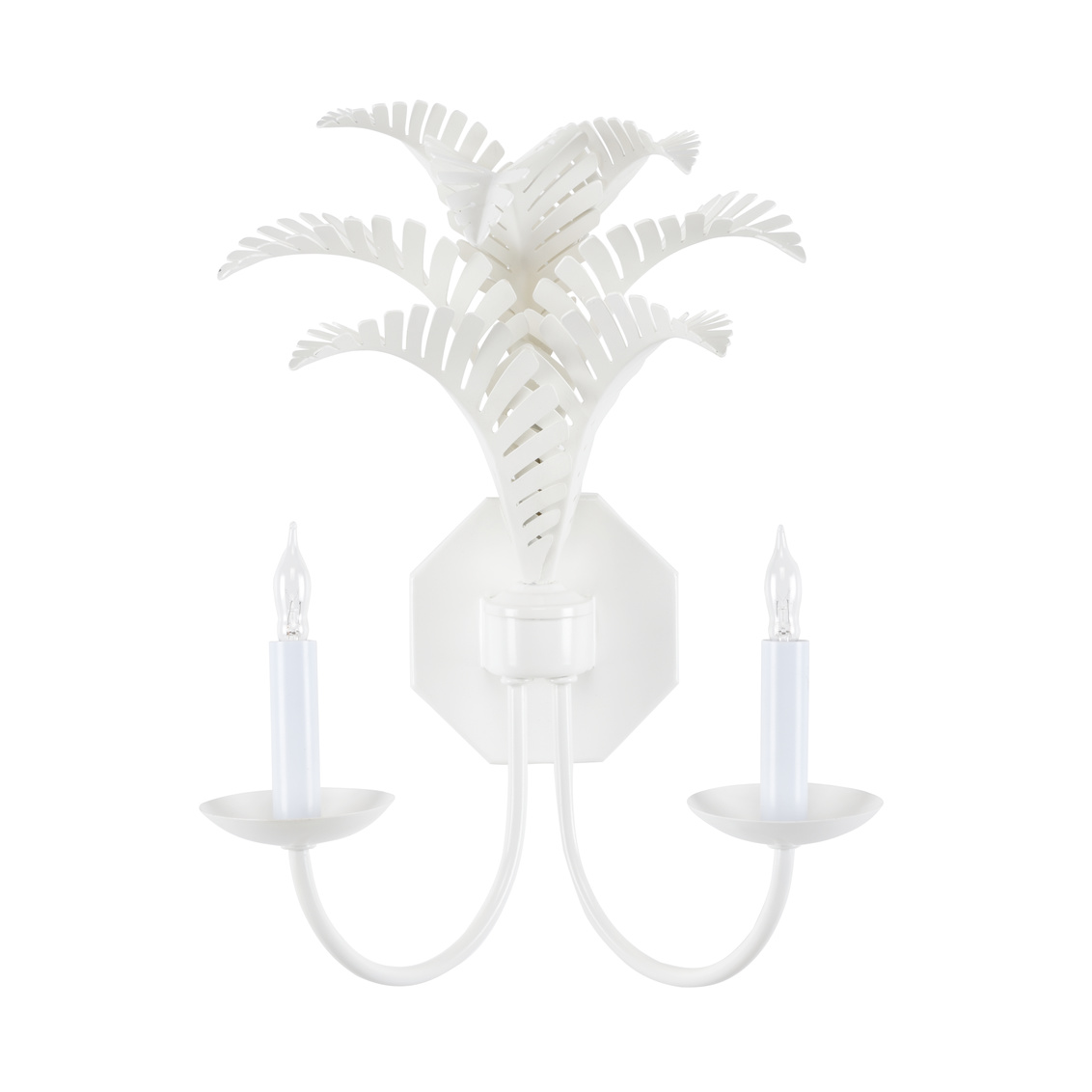 Wildwood Royal Palm Sconce - White