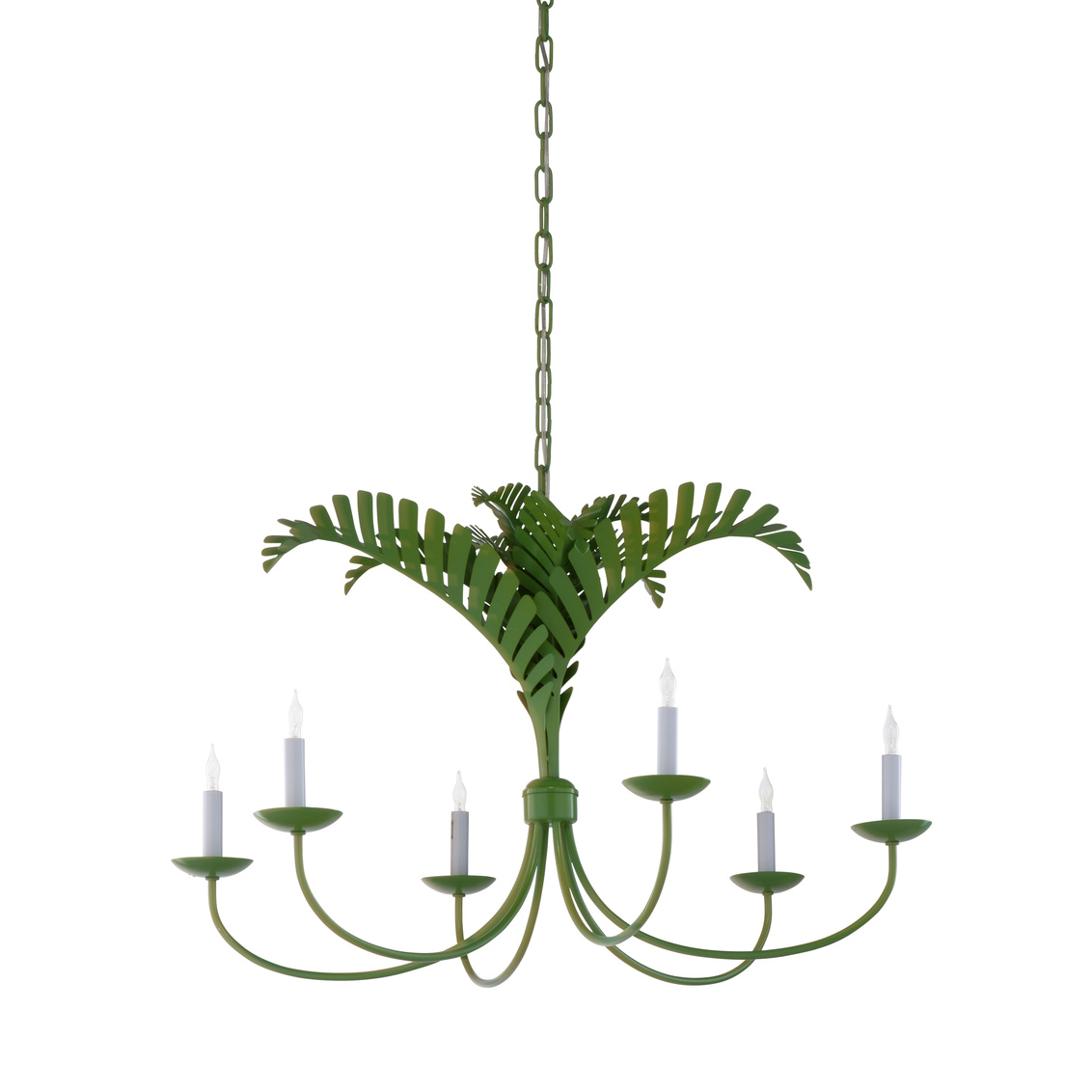 Wildwood Royal Palm Chandelier - Green