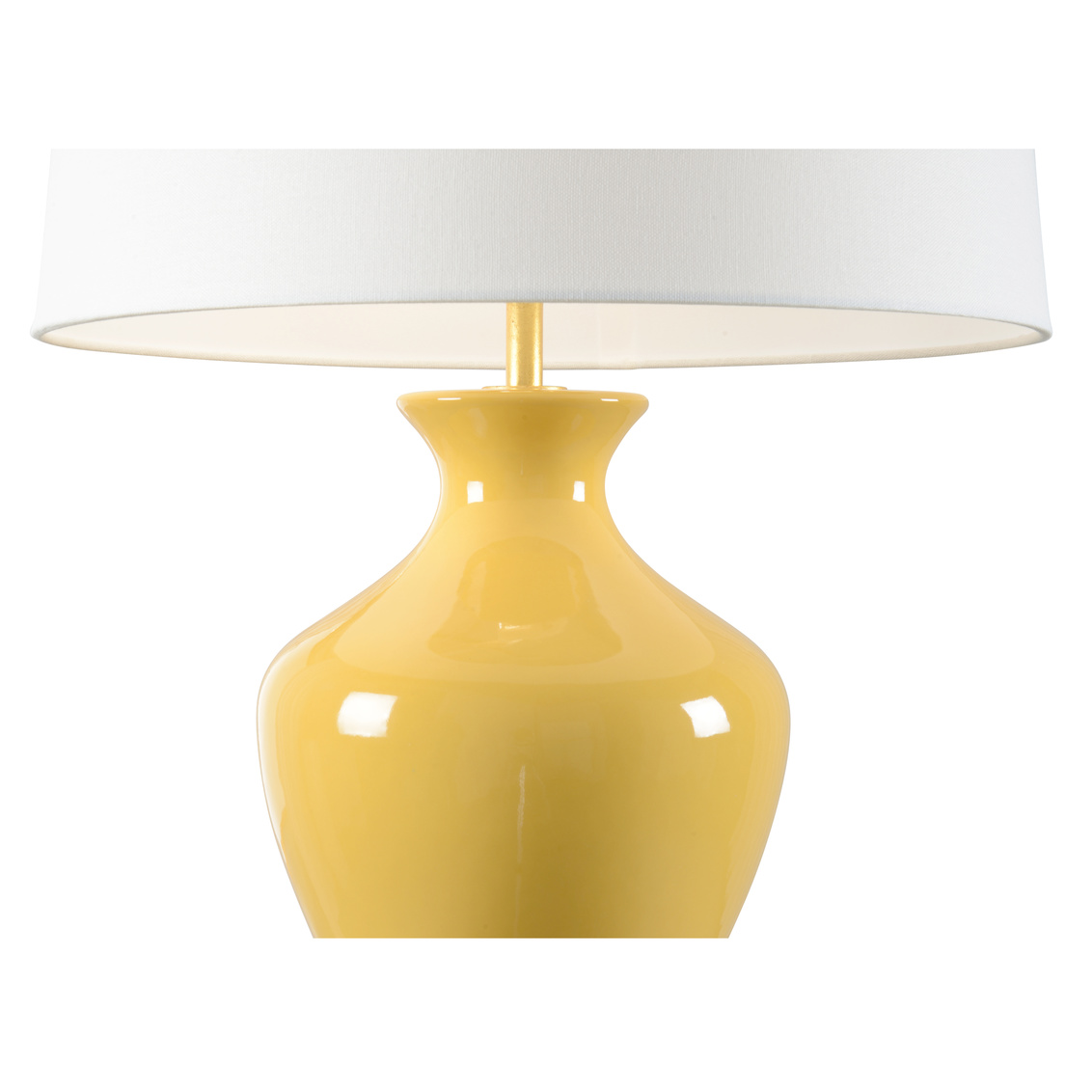 Wildwood Parkway Lamp - Spicy Mustard Glaze, Ceramic/Porcelain