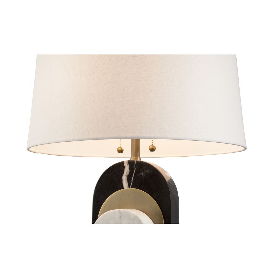 Wildwood - Channarock Lamp in Natural White/Natural Black, Marble