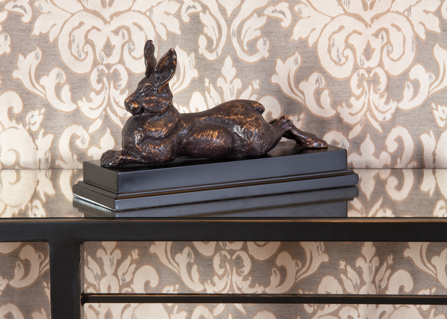 Wildwood - Rabbit in Antique Bronze Patina, Metal