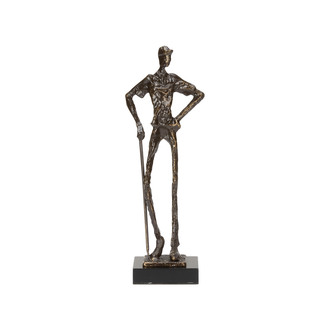 Wildwood - Musing Golfer in Old Bronze, Metal