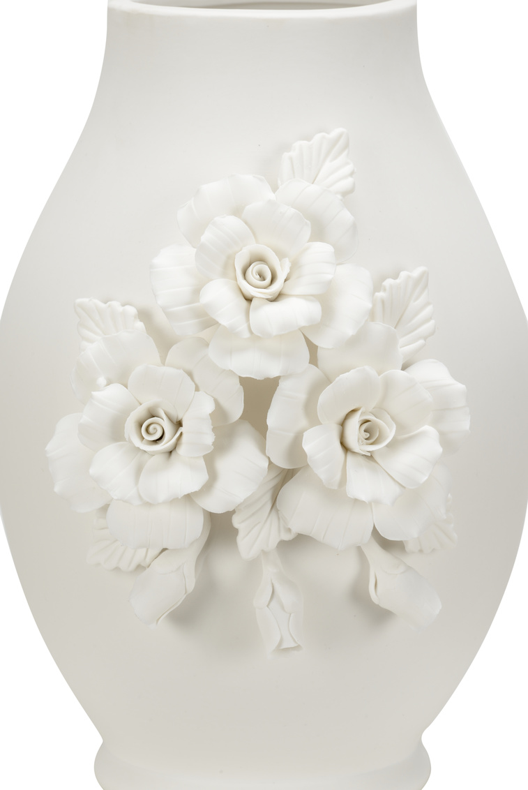 Wildwood Savoir Faire Vase - Matte White, Small