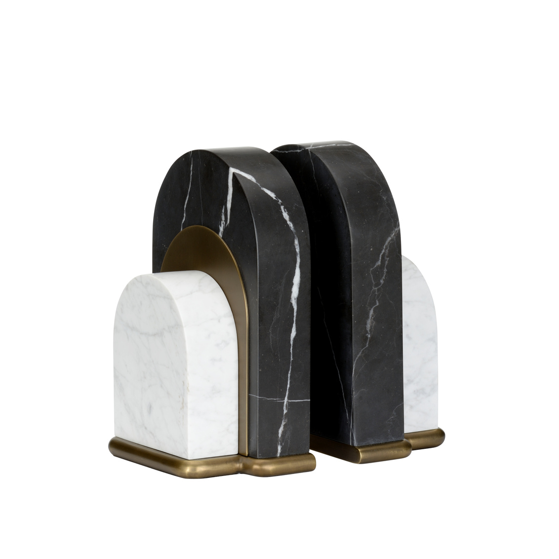 Wildwood - Channarock Bookends in Natural White/Natural Black