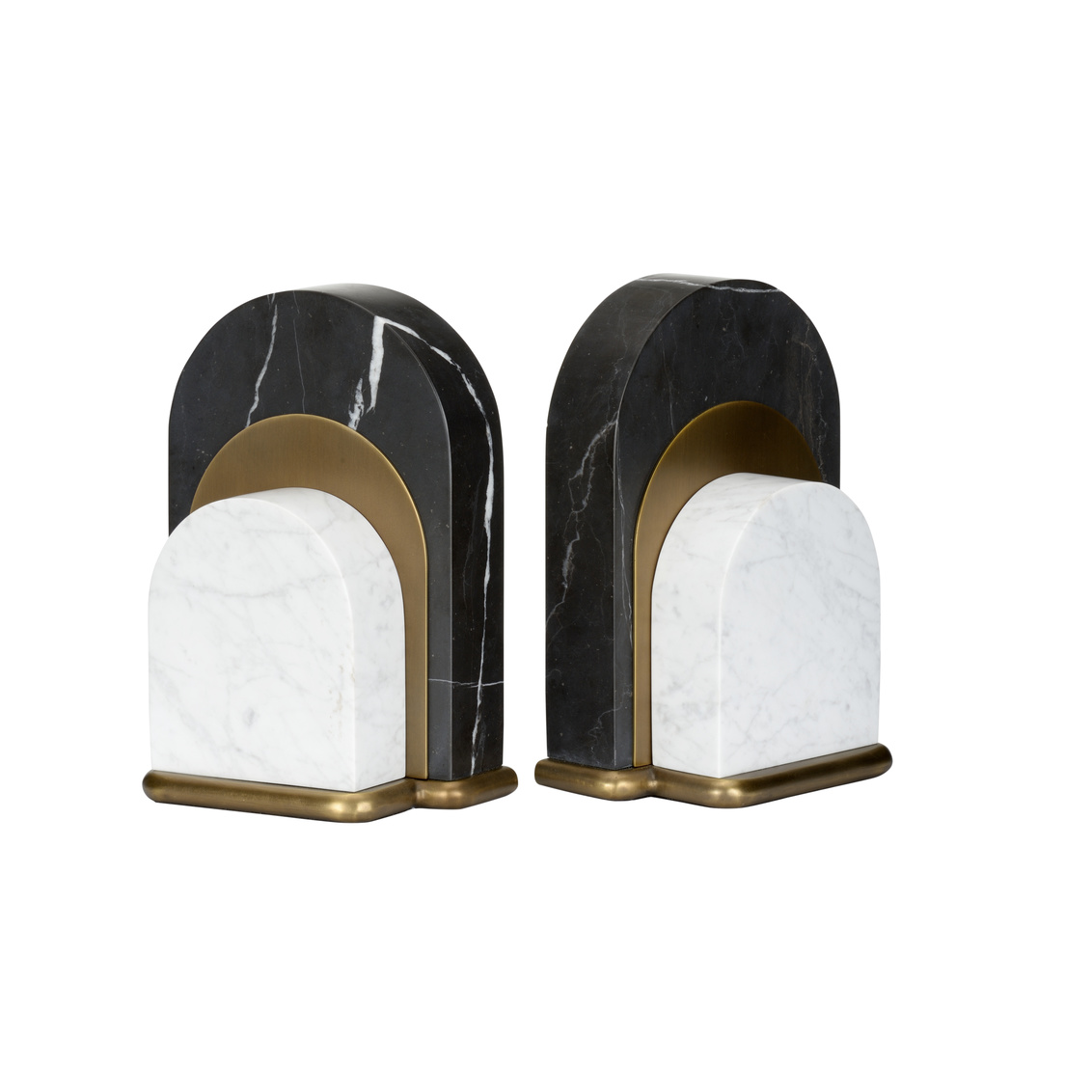 Wildwood - Channarock Bookends in Natural White/Natural Black