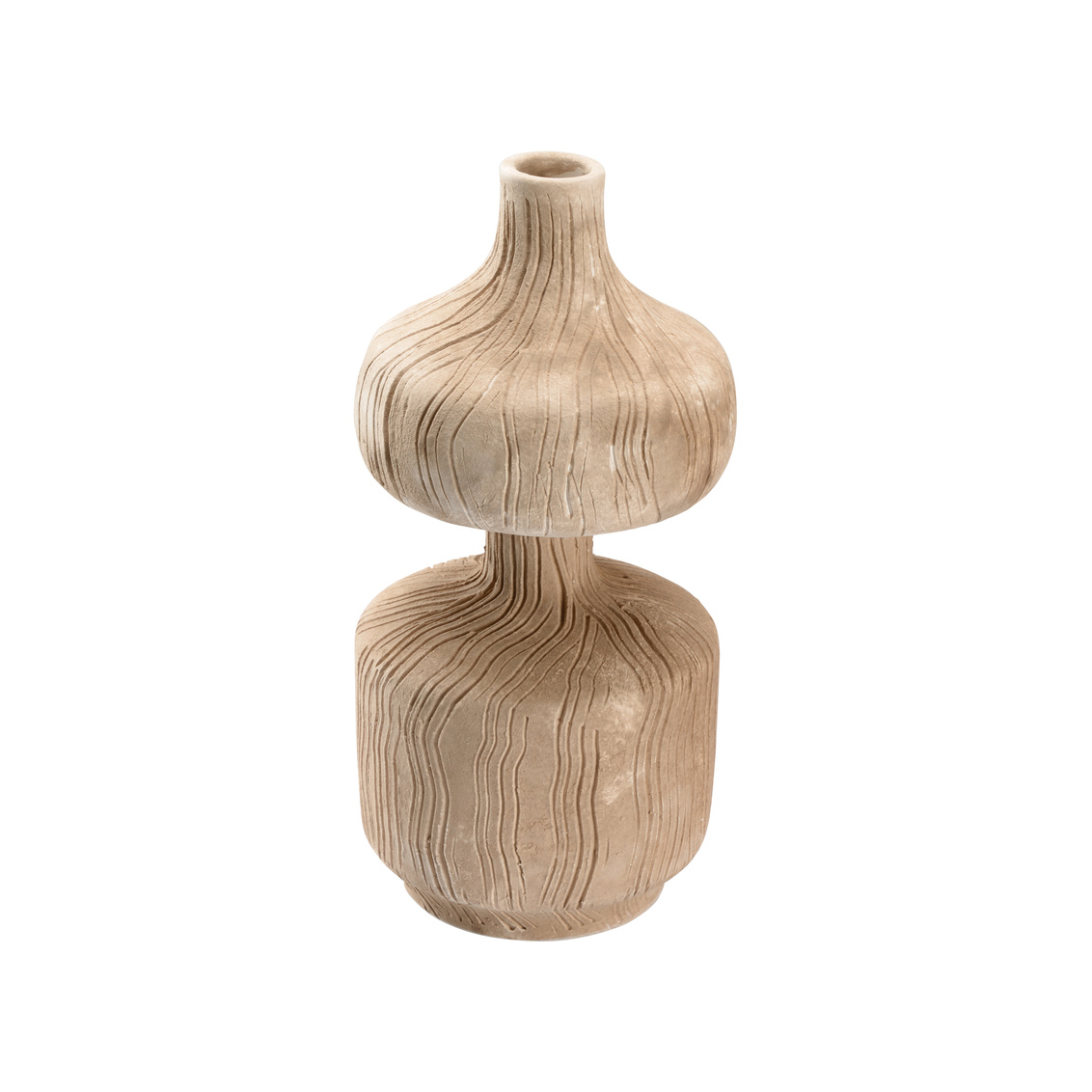 Wildwood Marley Vase - Matte Beige Glaze, Ceramic/Porcelain