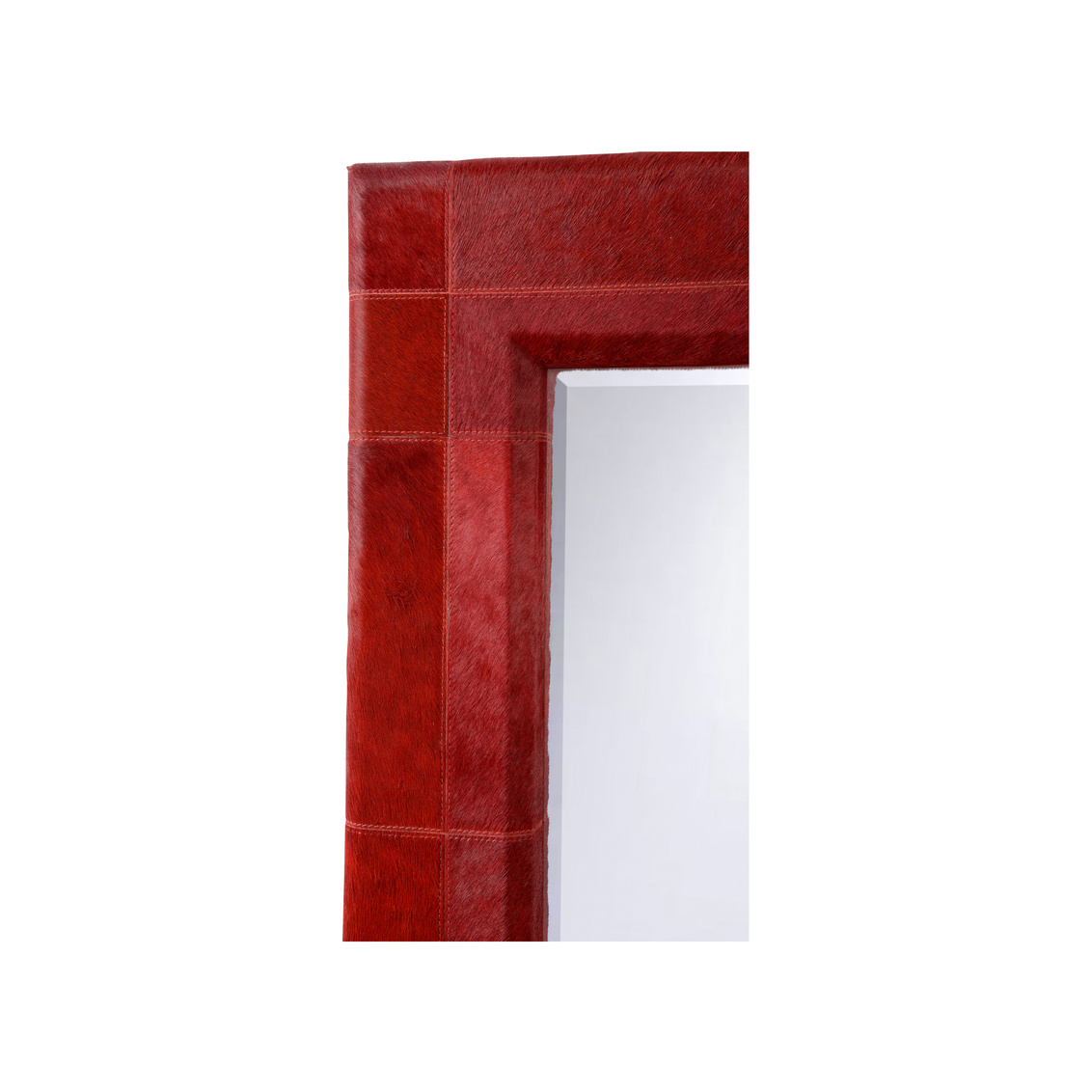 Wildwood - Taurus Wall Mirror in Red/Plain