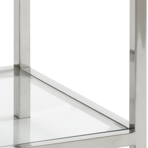 Wildwood - Langdon Shelf Unit in Polished Nickel, Medium