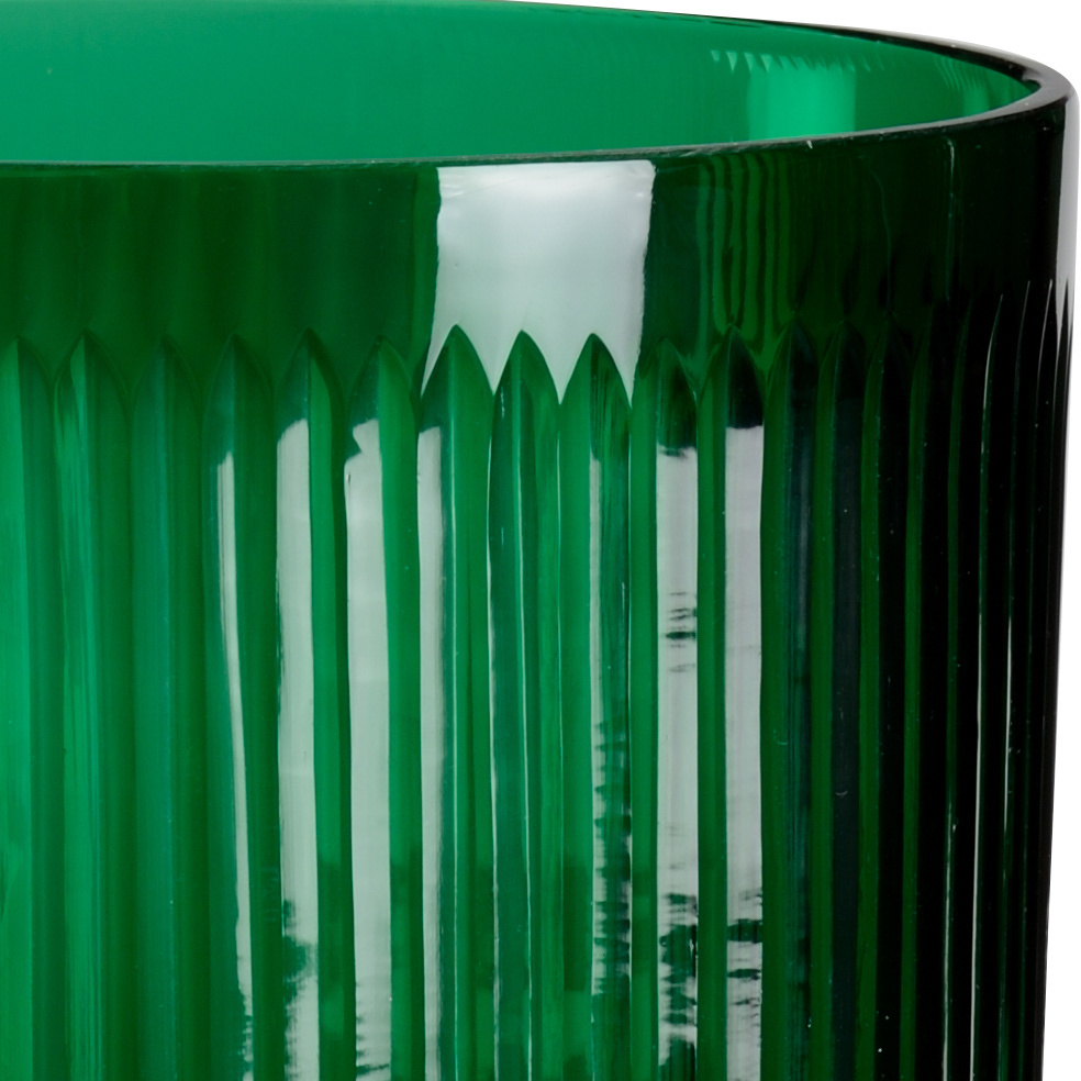 Wildwood - Striae Hurricane in Emerald Green, Glass