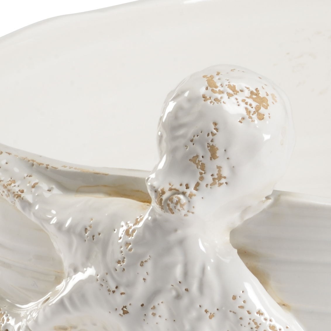 Wildwood - La Mar Bowl in White Glaze, Ceramic/Porcelain