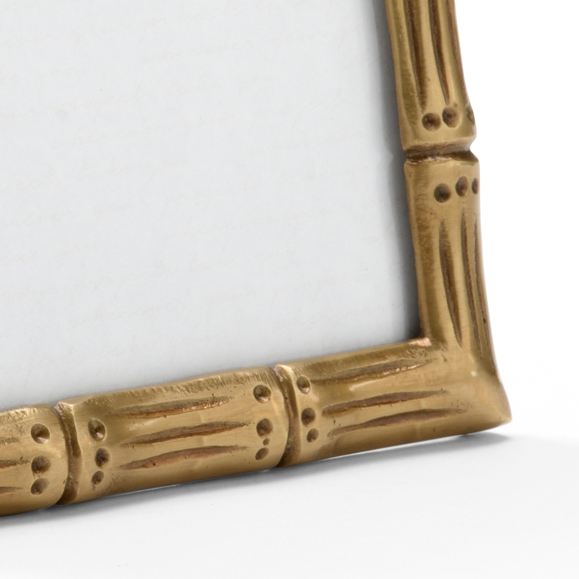 Wildwood - Brass Bamboo Frame (5x7) in Antique/Clear, Brass