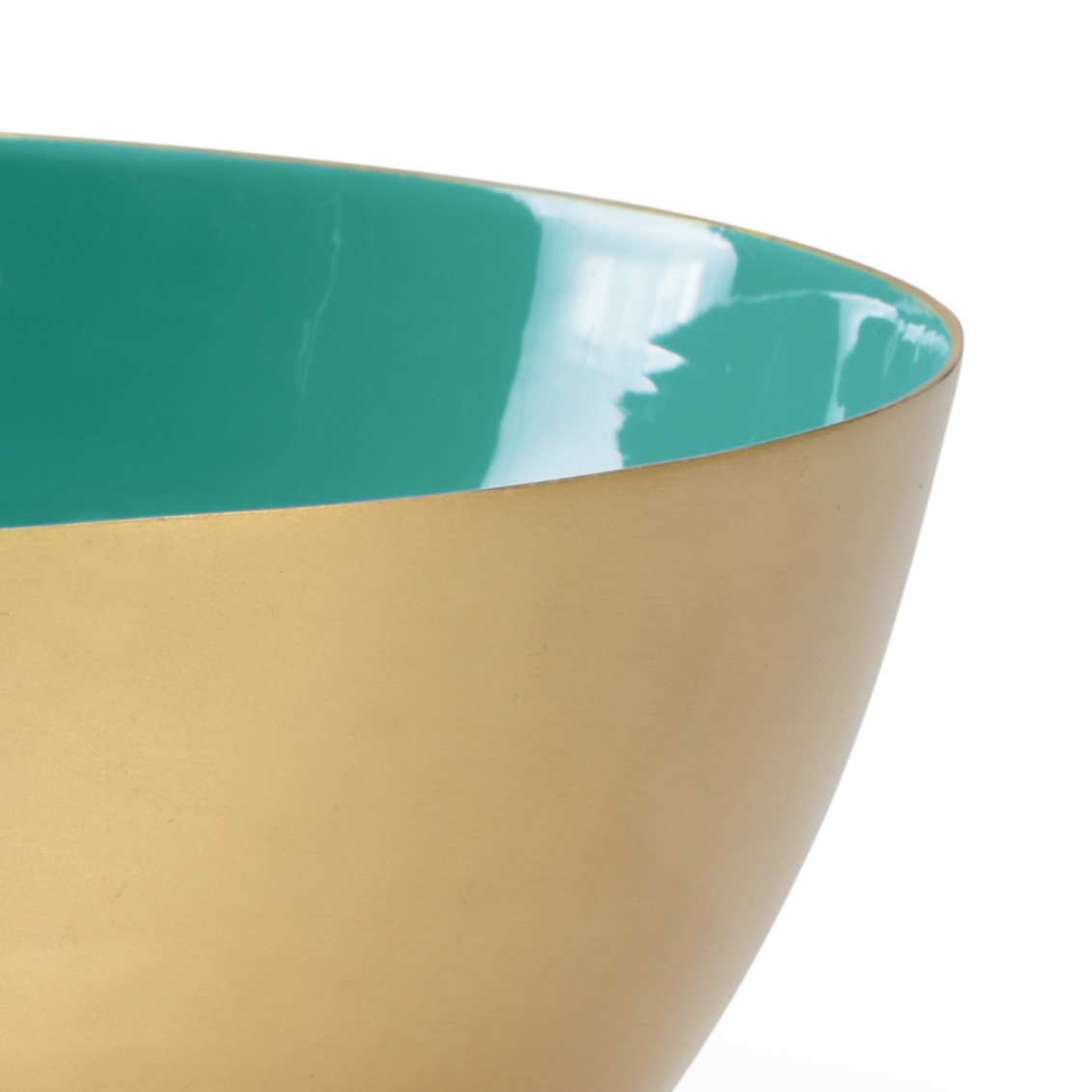 Wildwood - Caribbean Bowl in Gold/Aqua, Large