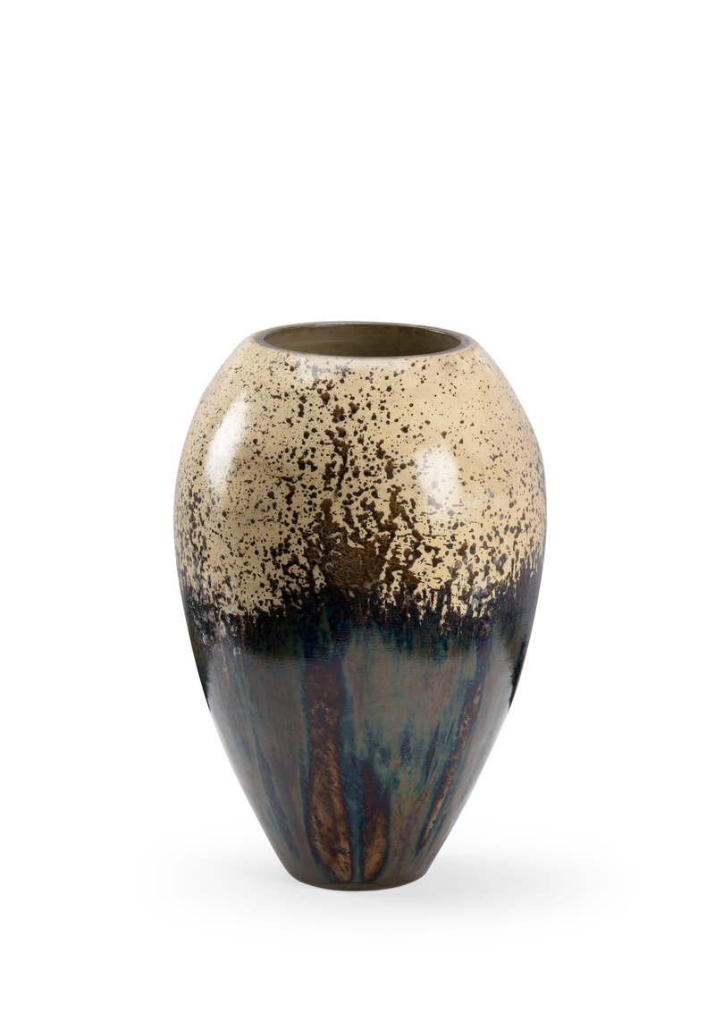 Wildwood Night Fall Vase - Cream/Black, Small