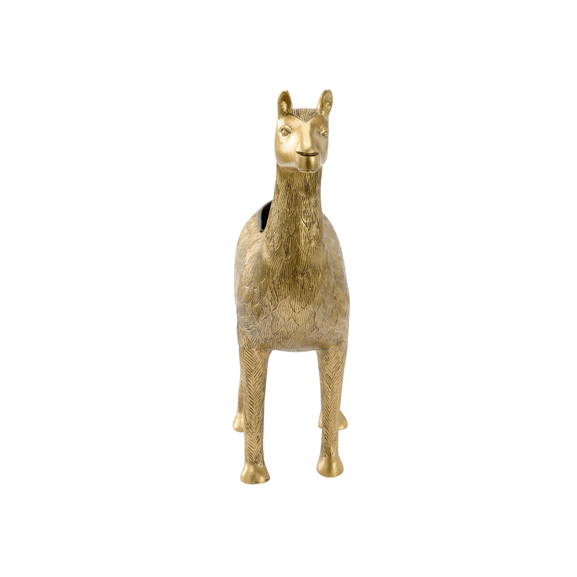 Wildwood - Drama Llama Planter in Antique Brass, Aluminum