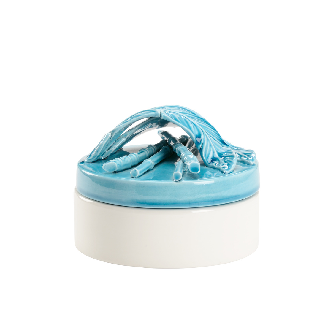 Wildwood Turchese Box - Turquoise/White Glaze, Small