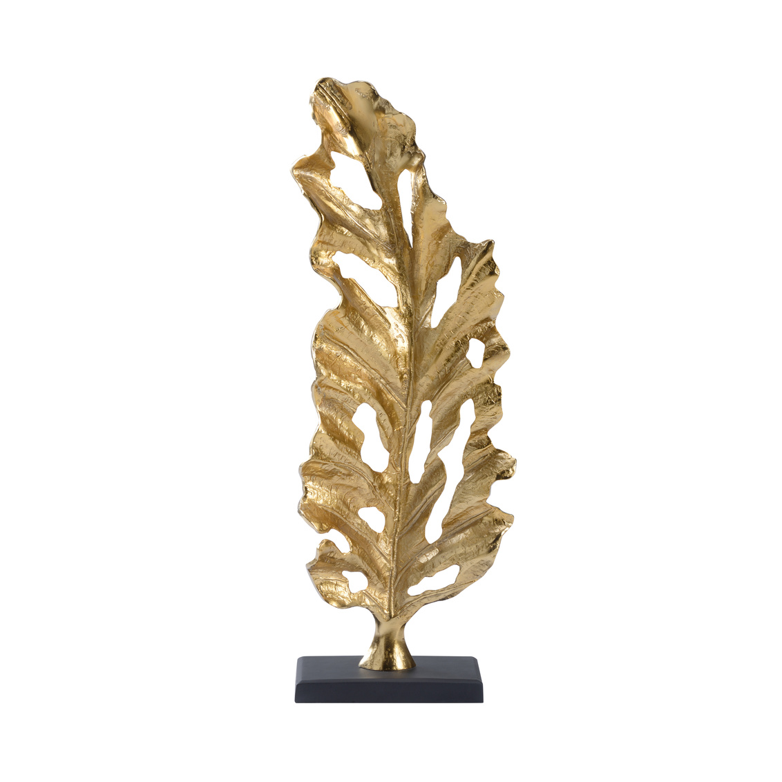 Wildwood - Turn Over A New Leaf Sculpture in Gold, Aluminum