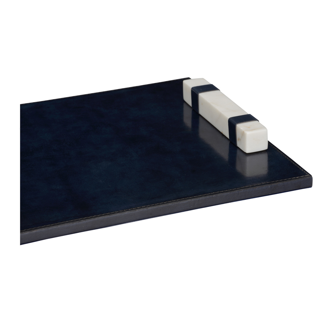 Wildwood - Aberdeen Tray in Blue/Natural White, Leather