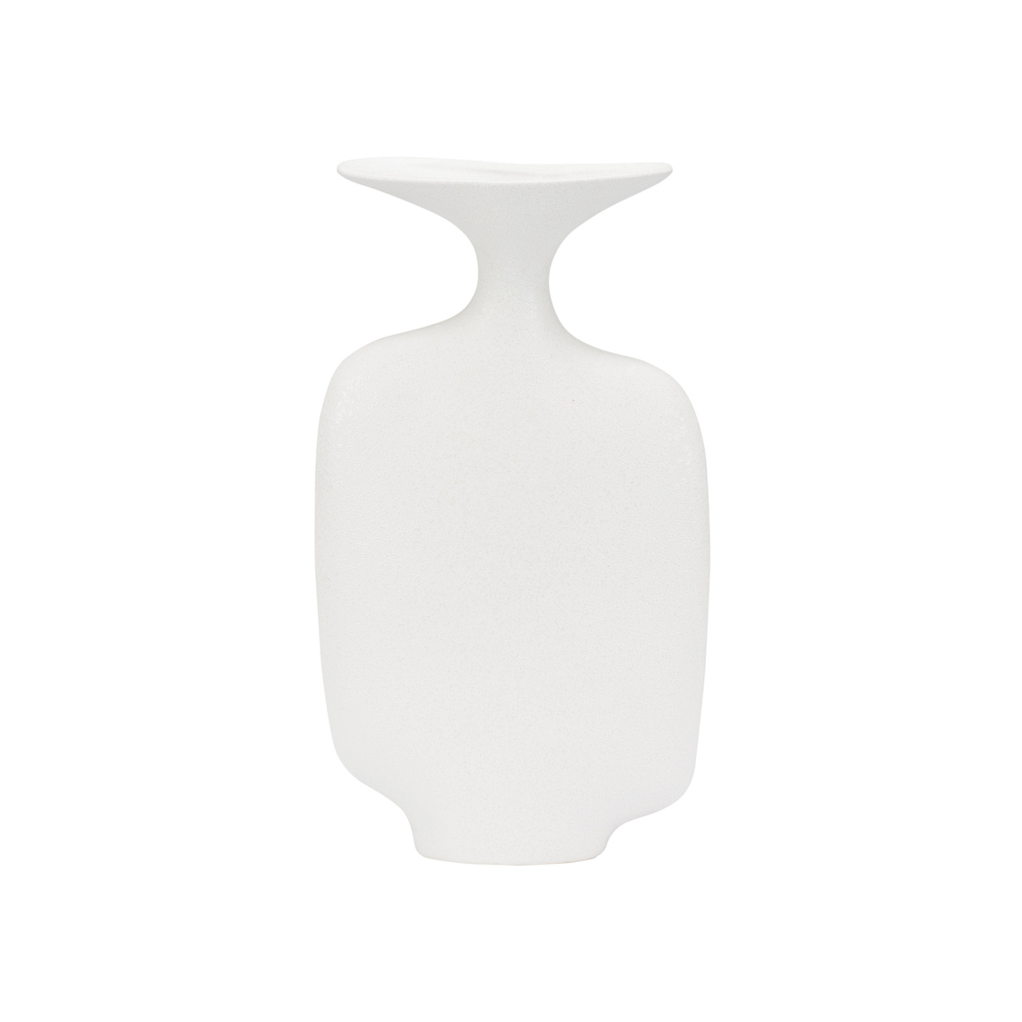 Wildwood - Kona Vase I in Sandy White, Ceramic/Porcelain