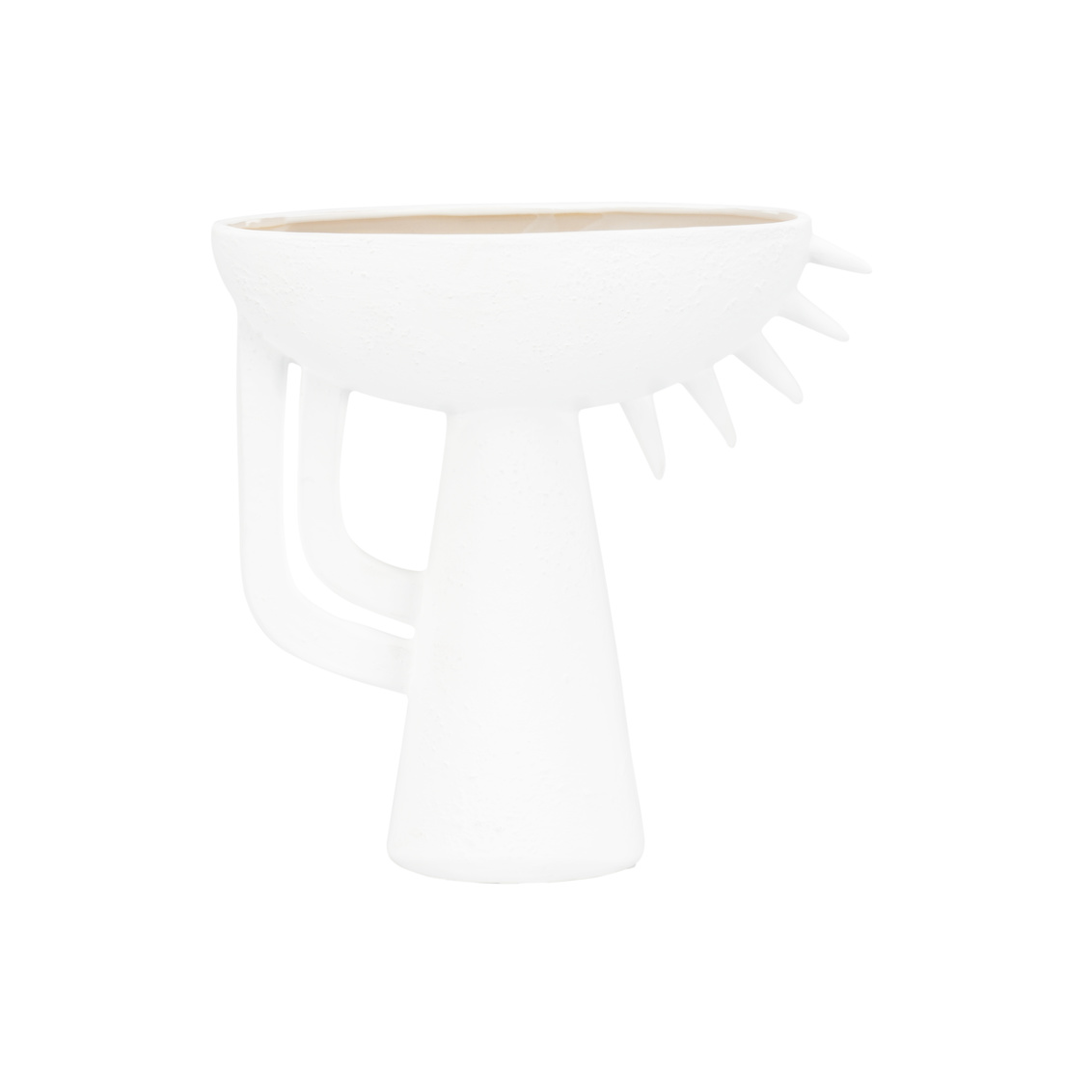 Wildwood - Kona Vase III in Sandy White, Medium