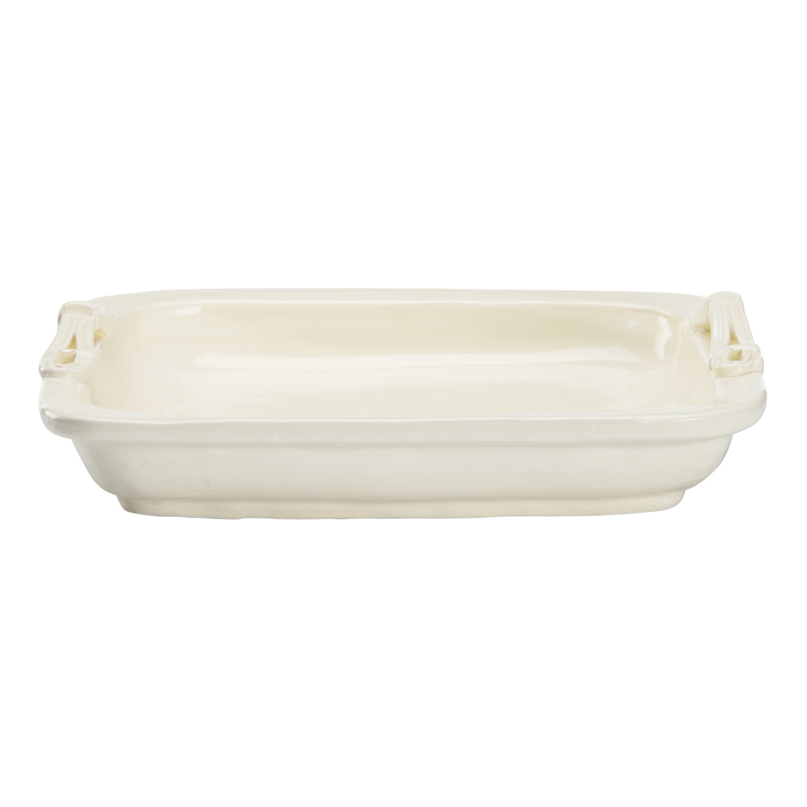 Wildwood - Servendo Tray in Ivory Glaze, Ceramic/Porcelain