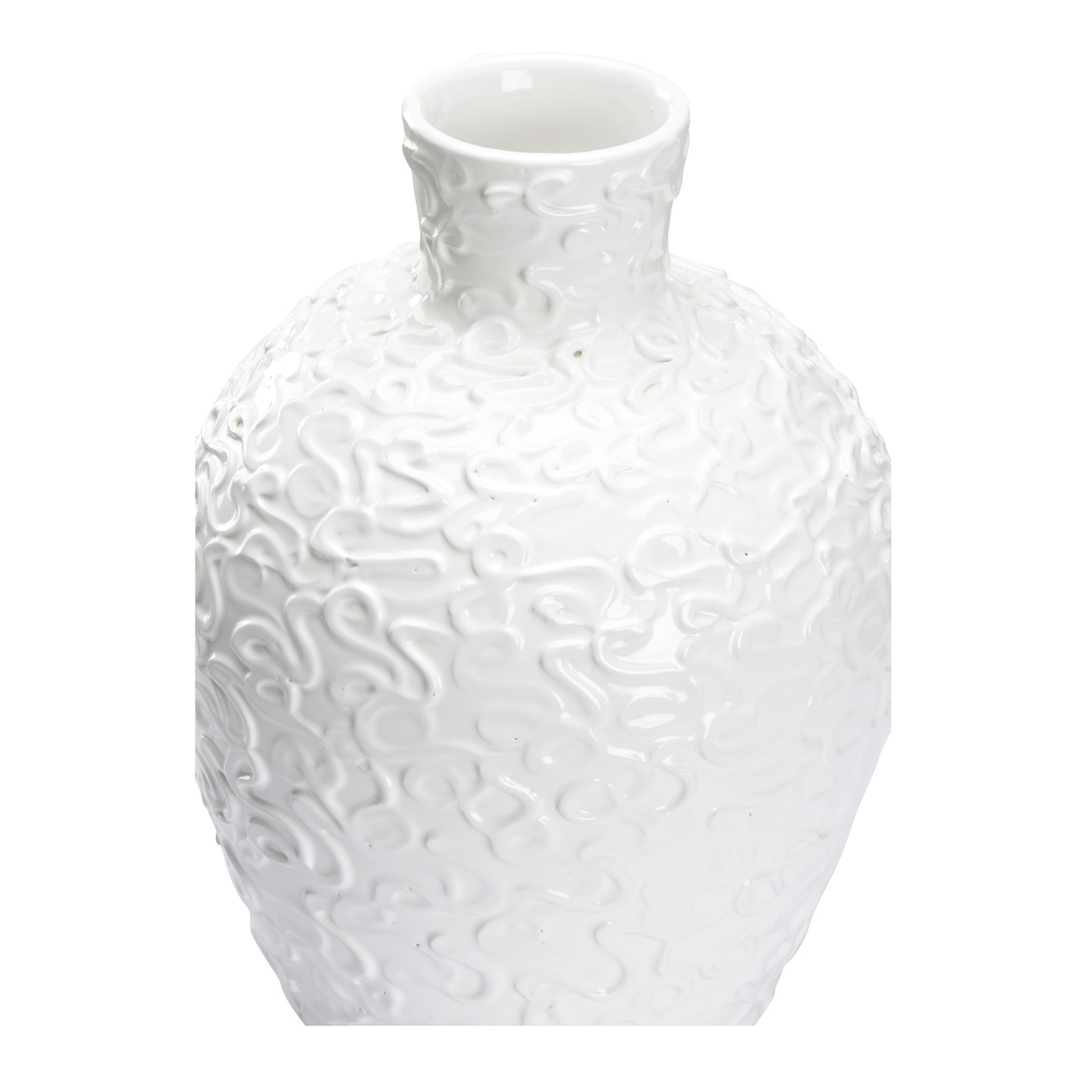 Wildwood - Marsala Vase in White Glaze, Large