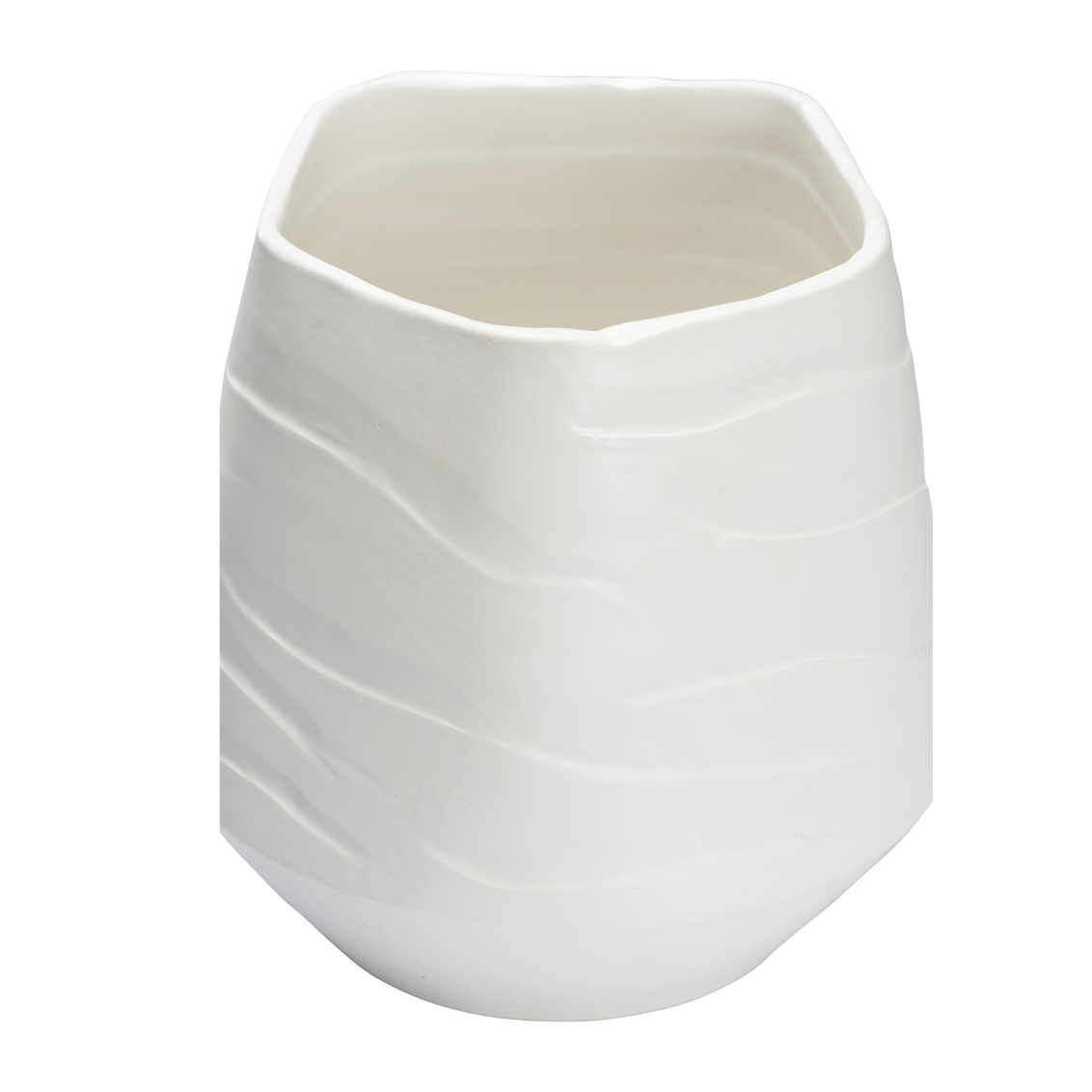 Wildwood - Mont Blanc Vase in Matte White Glaze, Ceramic/Porcelain