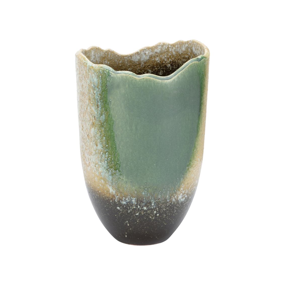 Wildwood - Gizagiza Vase in Shiga/Green/Cream