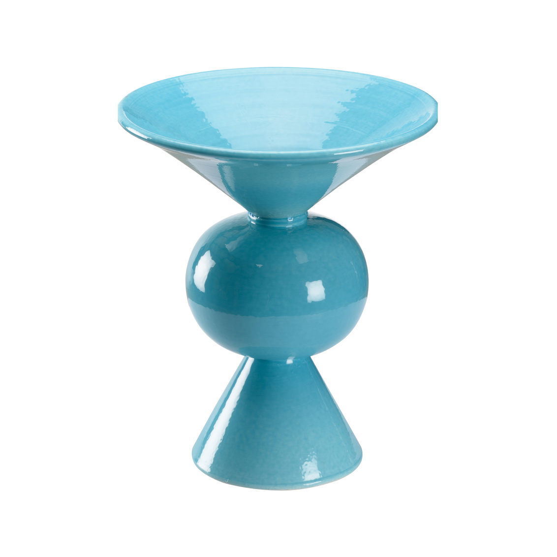 Wildwood - Blu Vase in Turquoise Glaze, Ceramic/Porcelain