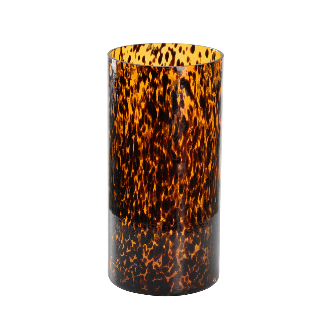 Wildwood - Tortoise Hand Blown Glass Vase in Tortoise Shell