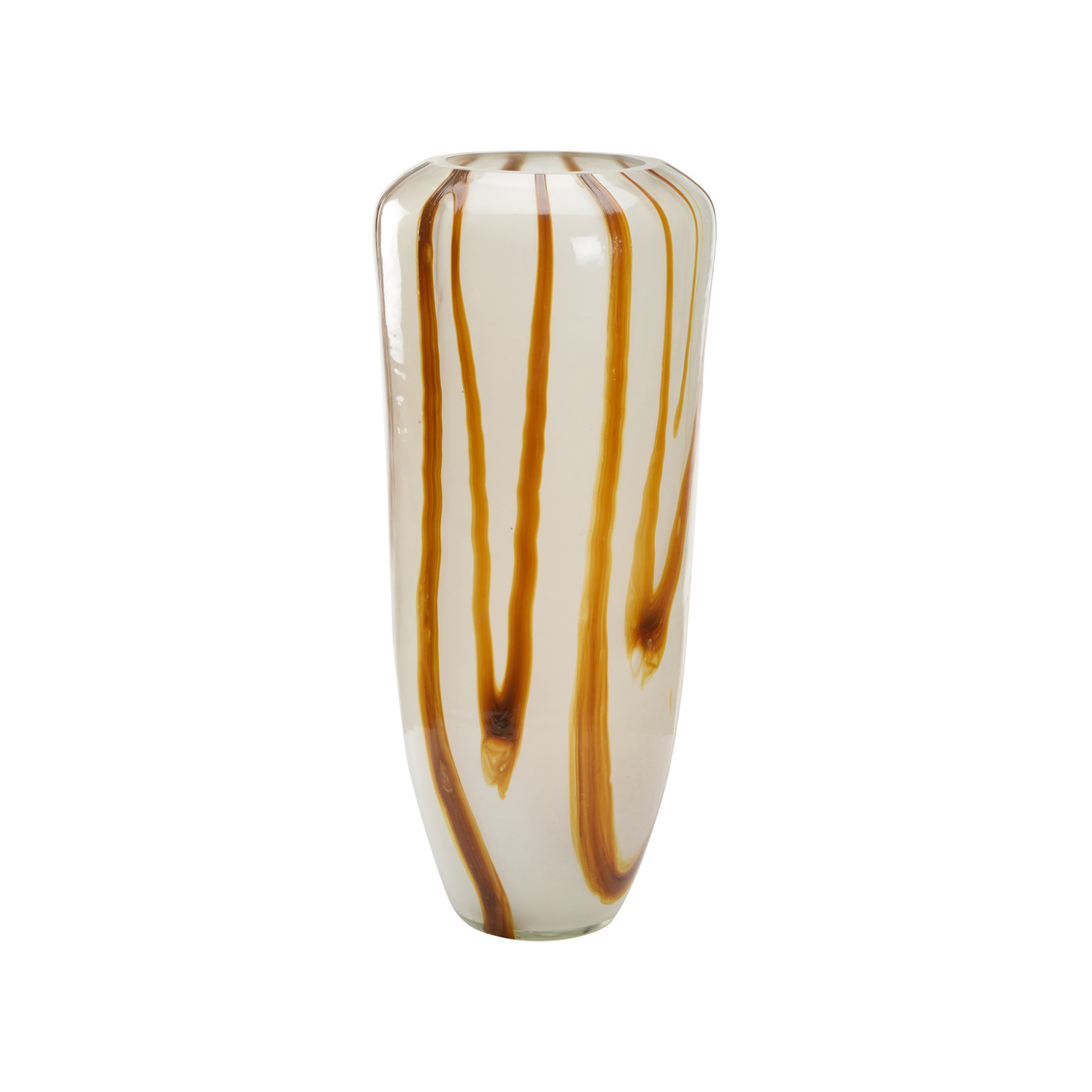 Wildwood - Aubrey Glass Vase in Frosted/Amber