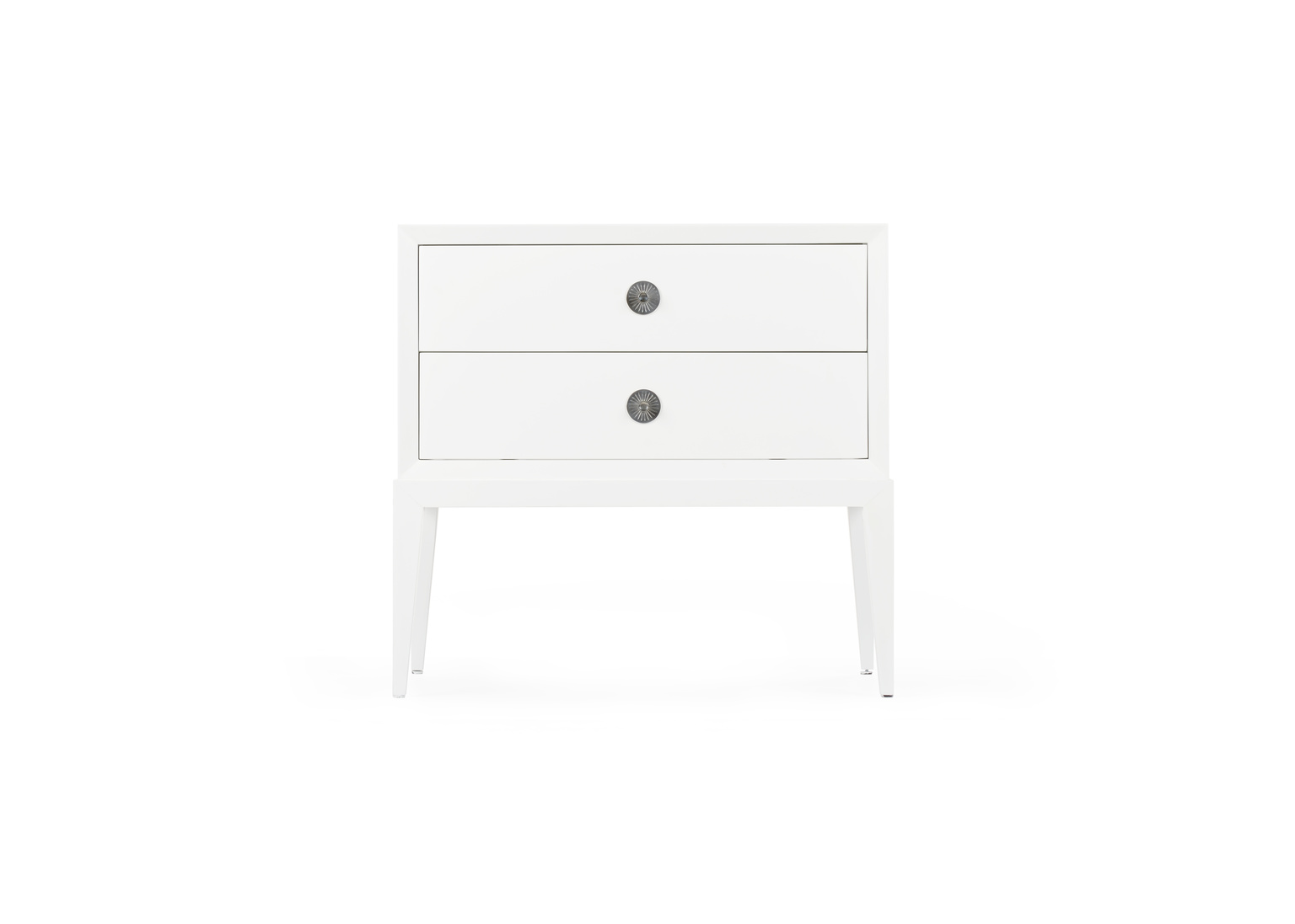 Wildwood Beveled Side Chest with 2 Drawers - Any Benjamin Moore Color, Wood