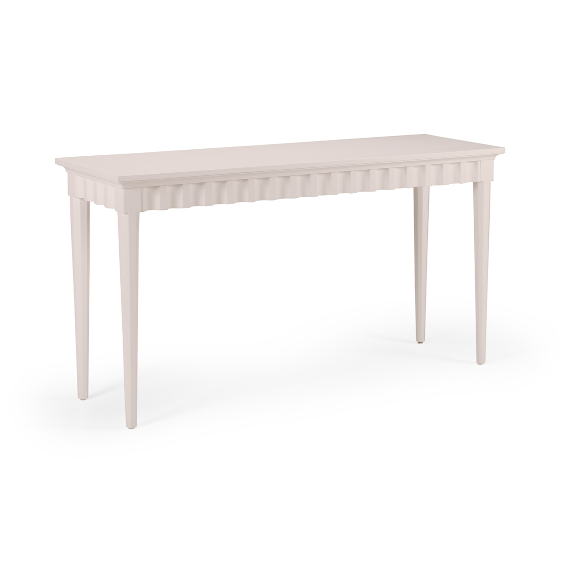 Wildwood - Scalloped Console in Any Benjamin Moore Color, Wood