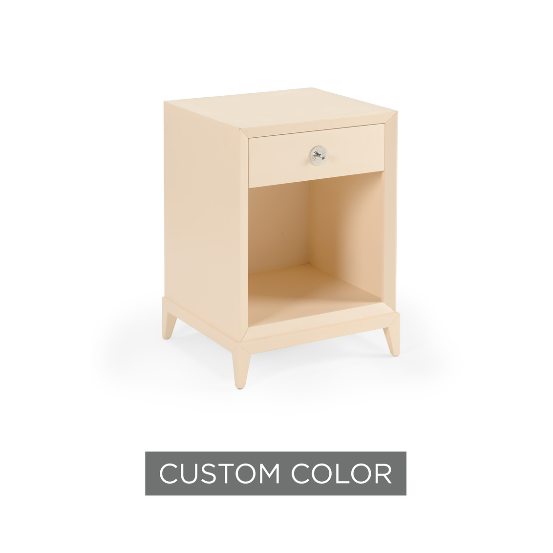 Wildwood - Beverly Bedside Table in Any Benjamin Moore Color, Wood