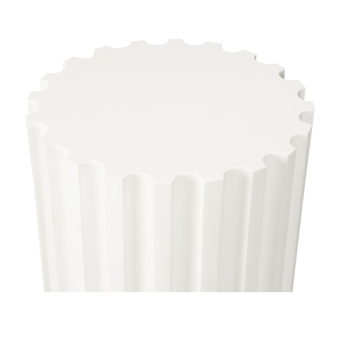 Wildwood - Tall Reverse Fluted Table in Any Benjamin Moore Color, Wood