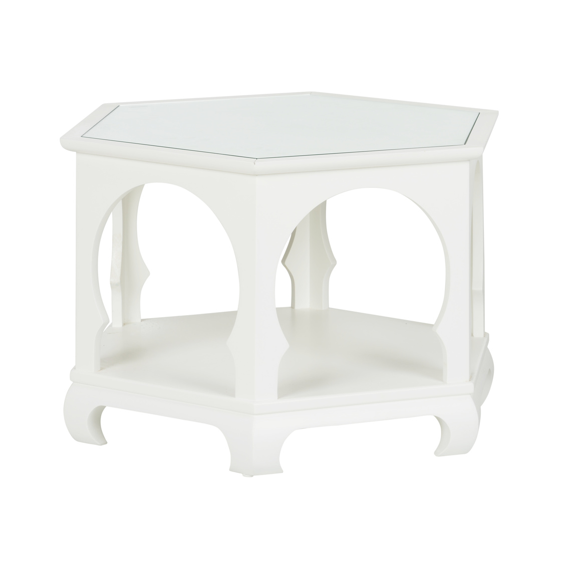 Wildwood - Moroccan Arch Table in Any Benjamin Moore Color, Wood