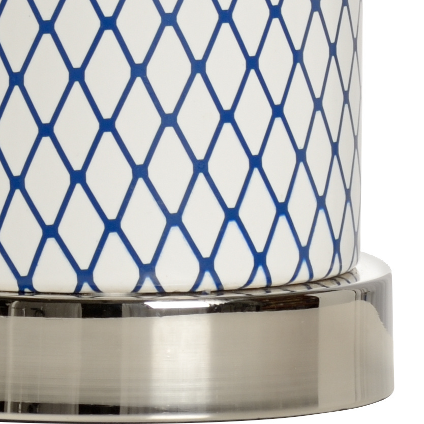 Wildwood - Betsy Lamp in Blue/White Glaze, Ceramic/Porcelain