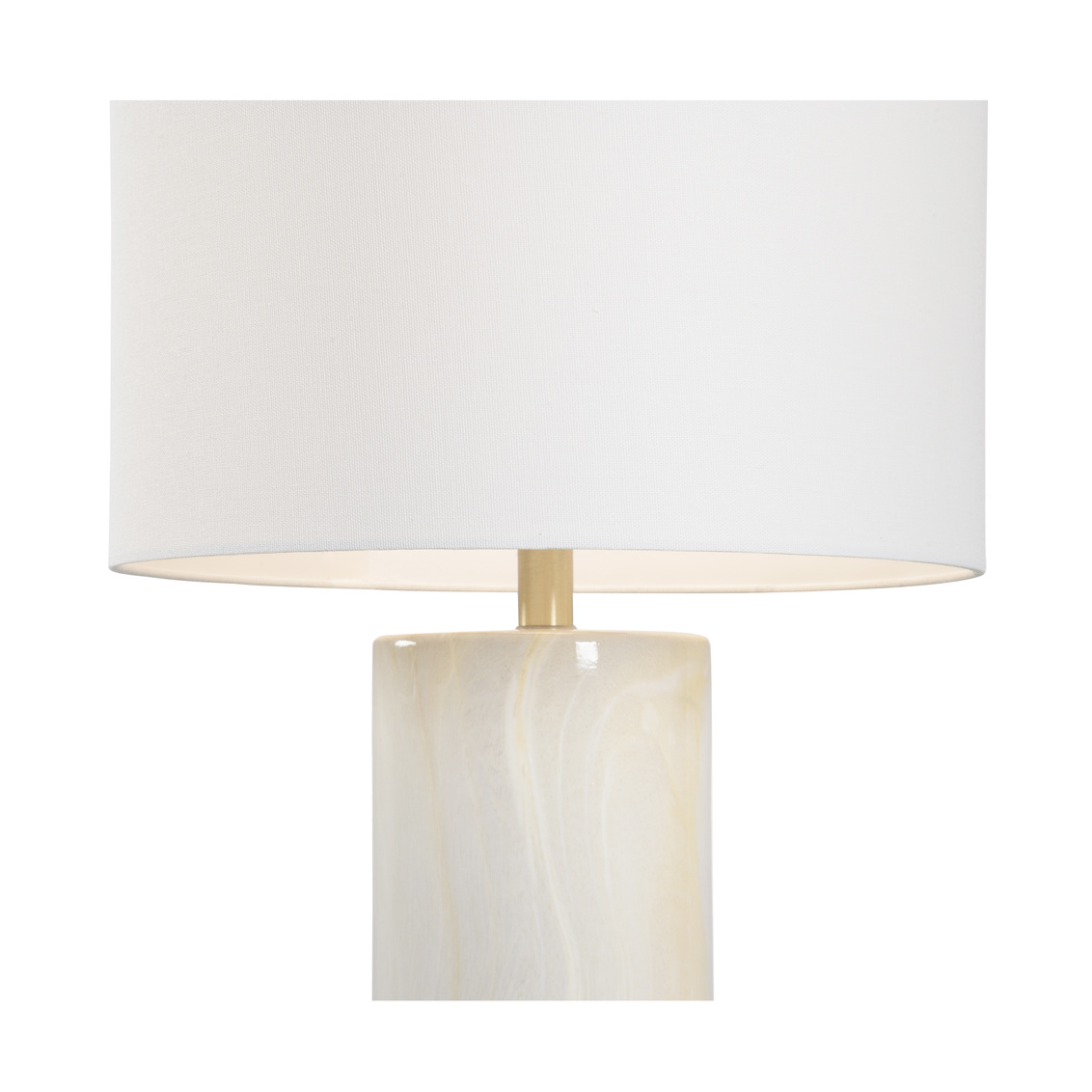 Wildwood - Scranton Lamp in Faux Marble Glaze, Ceramic/Porcelain